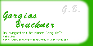gorgias bruckner business card